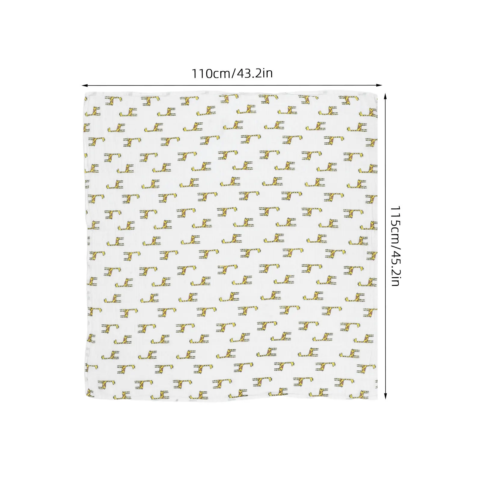 الزرافة قماط بطانية الشاش القطن الطفل التفاف منشفة استحمام الوليد كيس النوم الرضع طفل خفيفة الوزن التنفس البطانيات #6