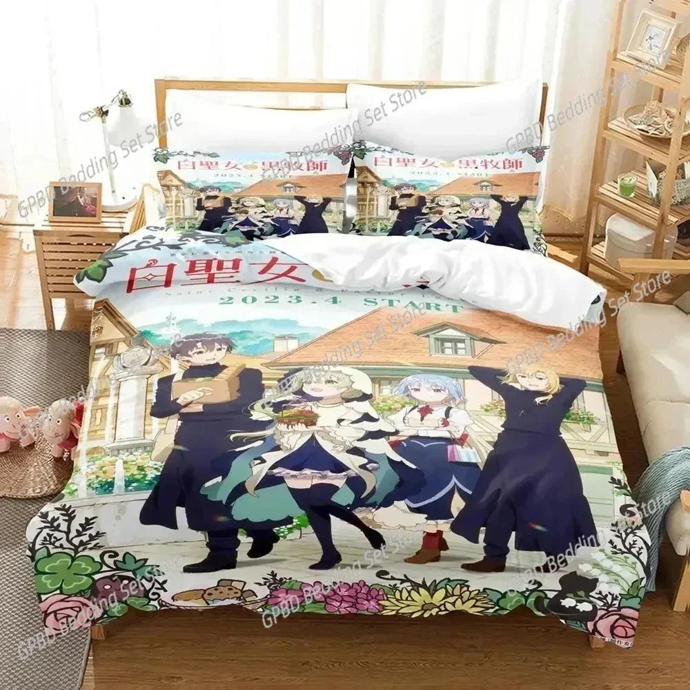 Anime Saint cecilia & Pastor lawrence 3D NEW Duvet Cover Pillowcase Bedding Set Adult Boy Girl Bedroom Decoration Single Double