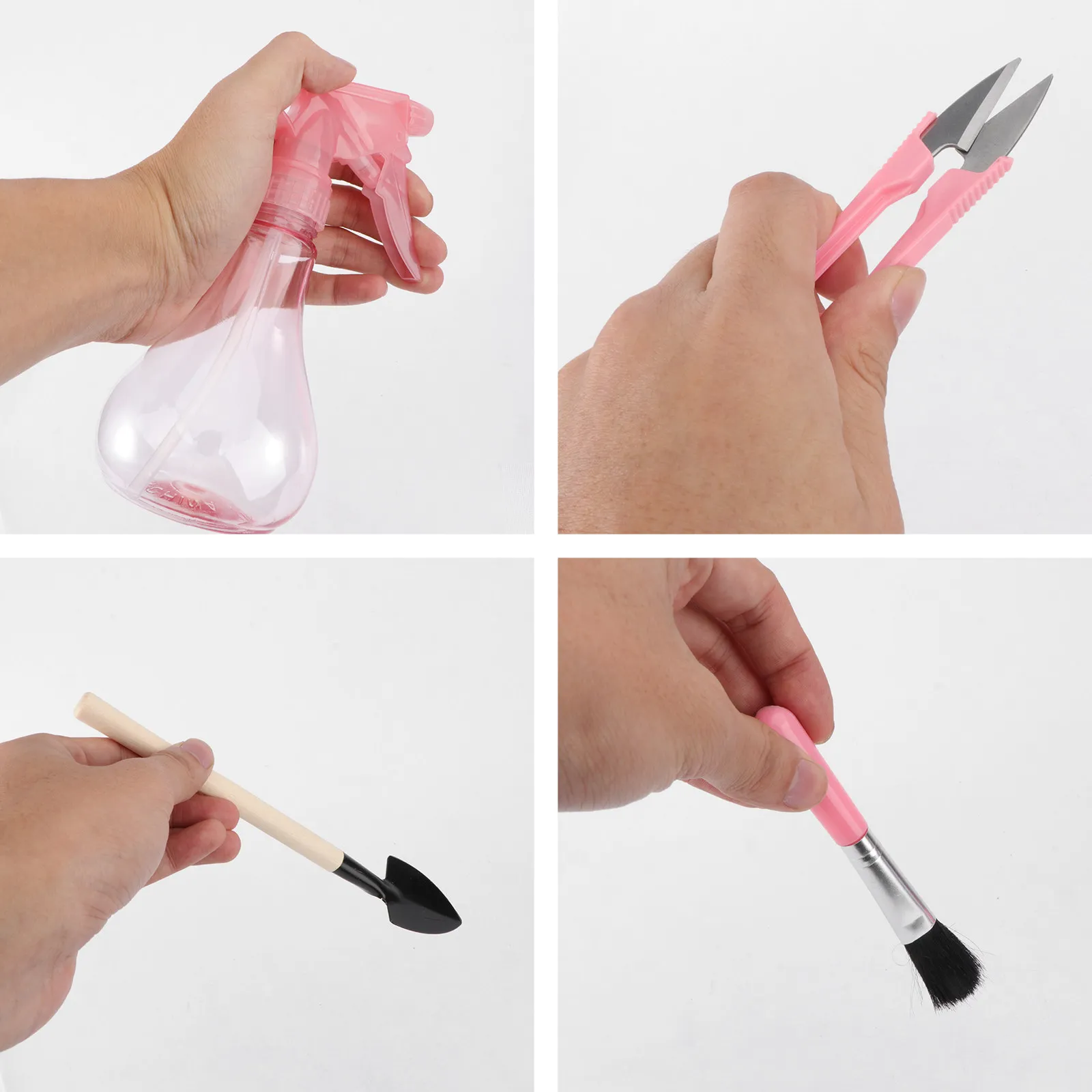 Kit de Herramientas para Plantar Suculentas, Accesorios de Jardinería Compactos, Set de Trasplante para Bonsáis, Suculentas y Flores