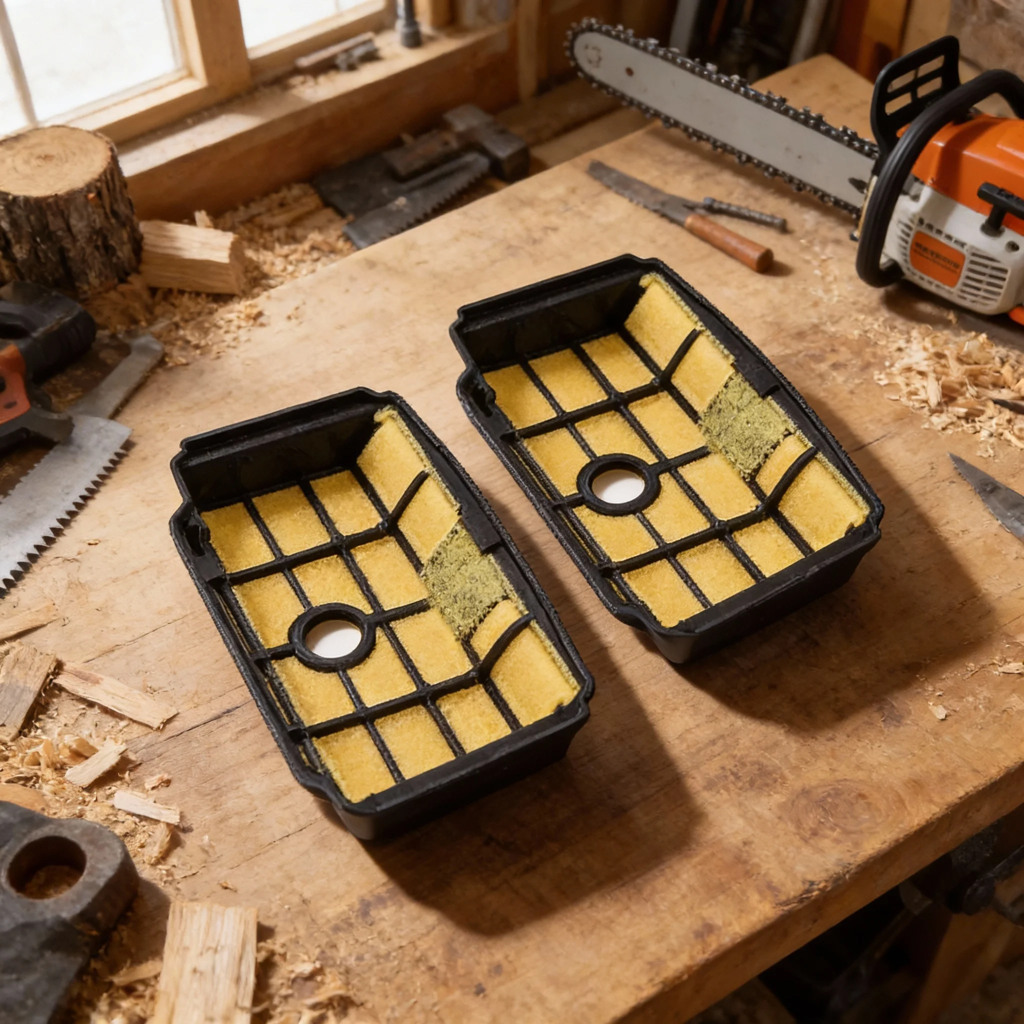 

2 упаковки сменных воздушных фильтров 1137-120-1604 для моделей бензопил MS193T MS194T, аксессуары для уличных садовых инструментов