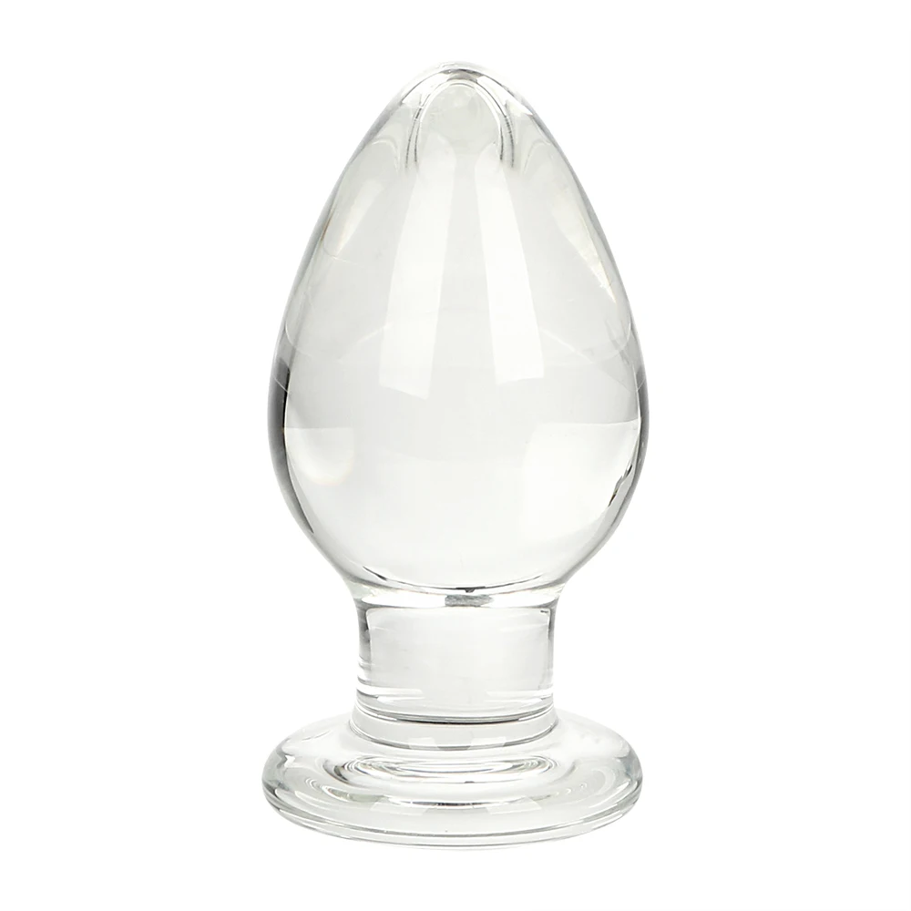 IKOKY-consolador de cristal con tapón Anal, masajeador de próstata, estimulación de glúteos, Juguetes sexuales eróticos para mujeres, productos sexuales de masturbación