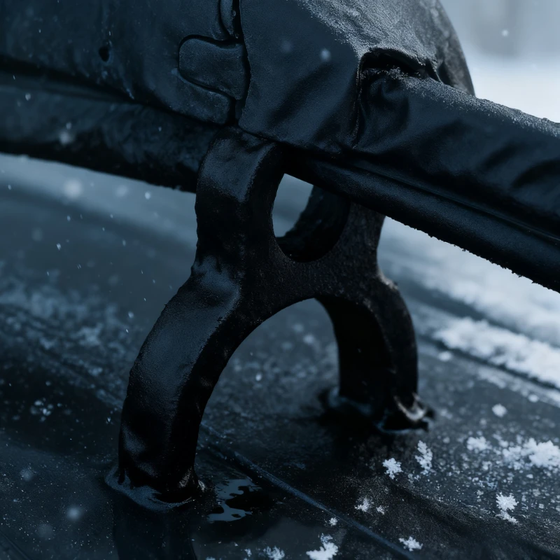 2 個車のフロントガラスワイパー不凍液ブラケットワイパー雪防御保護ラック冬アンチスリップワイパークリップカーアクセサリー