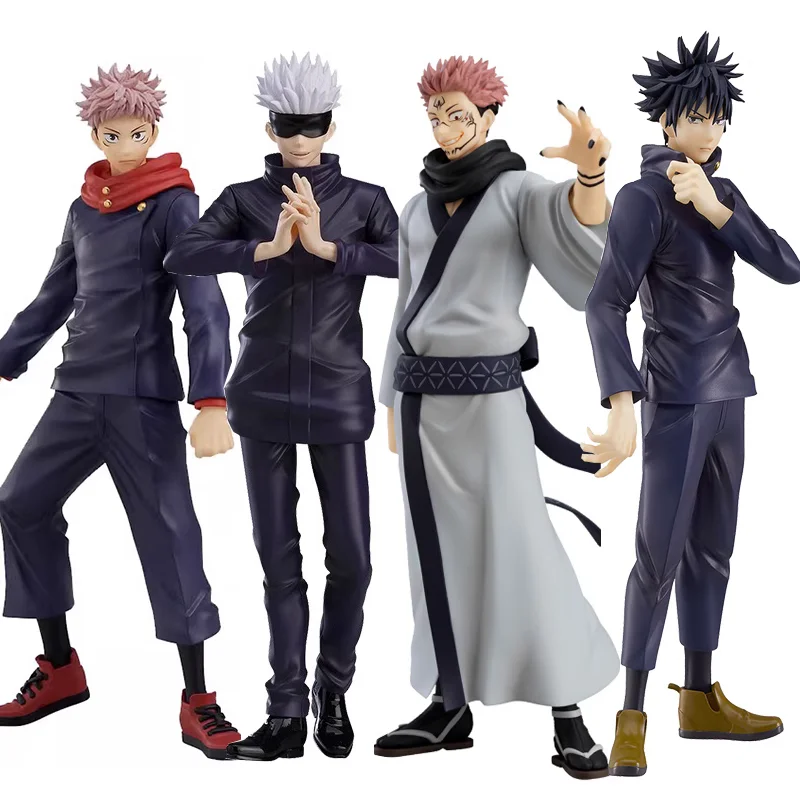 BANDAI-figuras de Anime originales de Jujutsu Kaisen Satoru Gojo Inumaki Toge Ryomen Sukuna Fushiguro Megumi Nanami Kento, regalo de Navidad