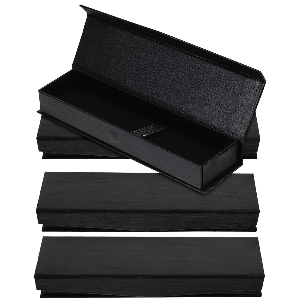 

4pcs Steel Box Retro Cloth Pp Material Pen Case Organizer Gift Empty Pencil Box Single Holder Fountain Pen Container