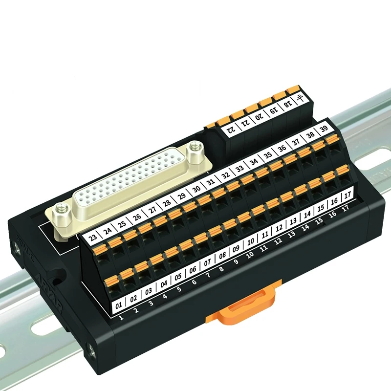 DB44 Pin/Hole for B2 B3 CN1 Terminal Block Wiring Module 44-core Relay Terminal Block Acquisition Card Line