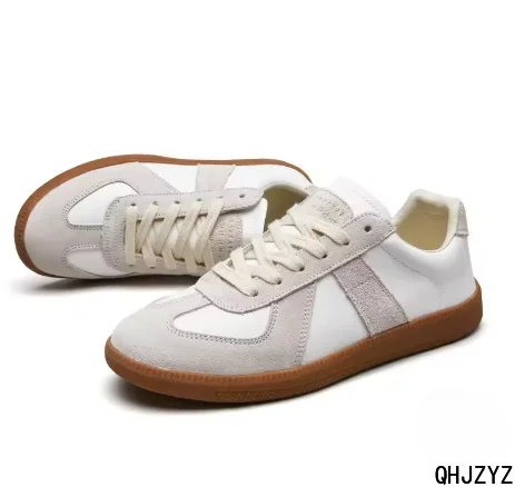 Men Retro Suede Leather Casual Sneakers Lace Up Flat Skate Shoes Non Slip Sports Shoes For Men 2027