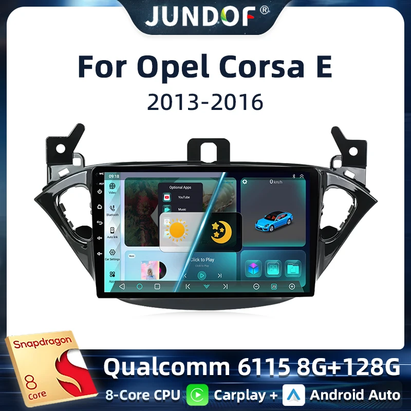 

Android 13 For Opel Corsa E 2015-2019 Car radio Stereo For Opel Adam 2015-2019 Multimedia player GPS navi Screen 2din 4G Carplay