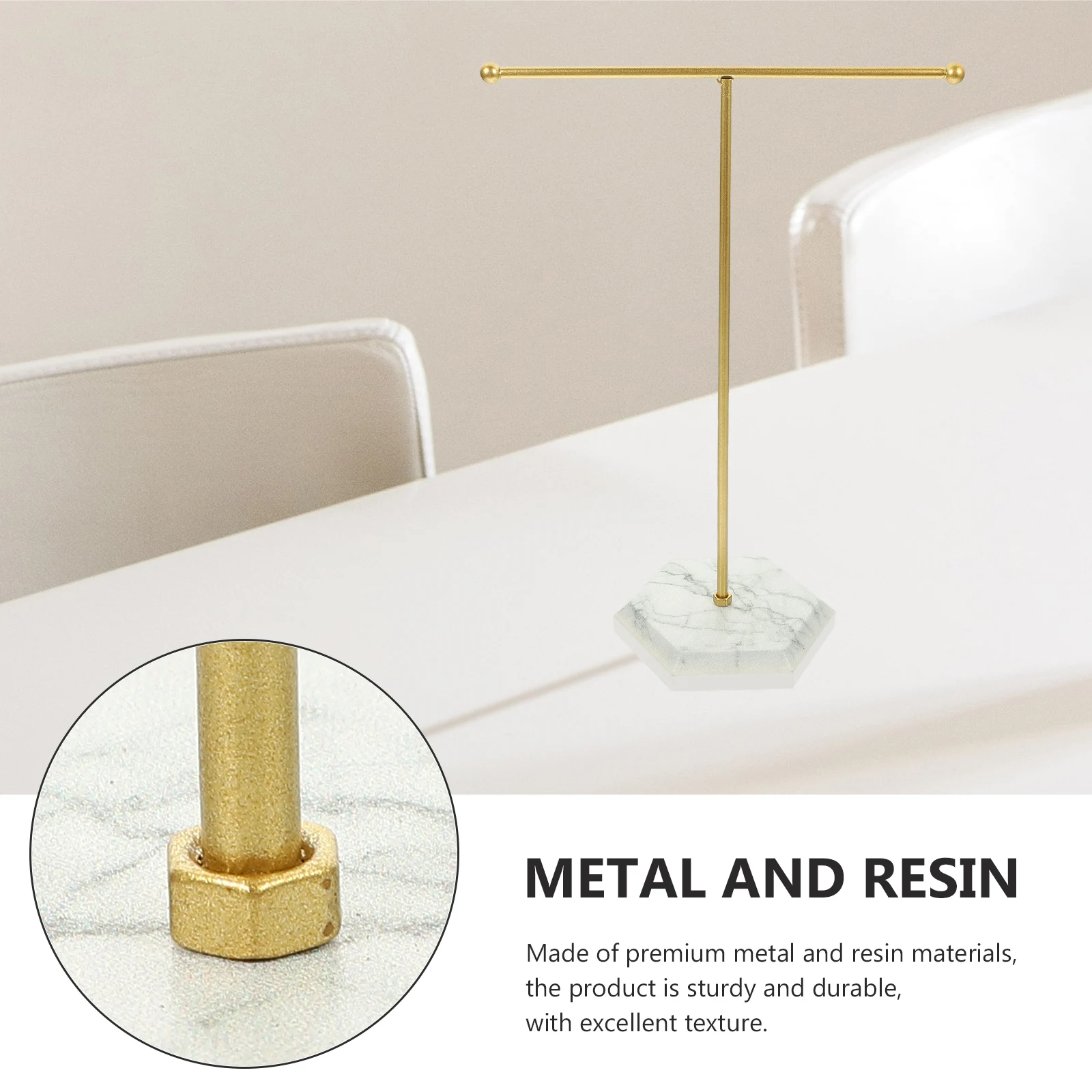 

Jewelry Organizer Display Stand Holder Retail Storage Box Necklace Metal Earring Holding