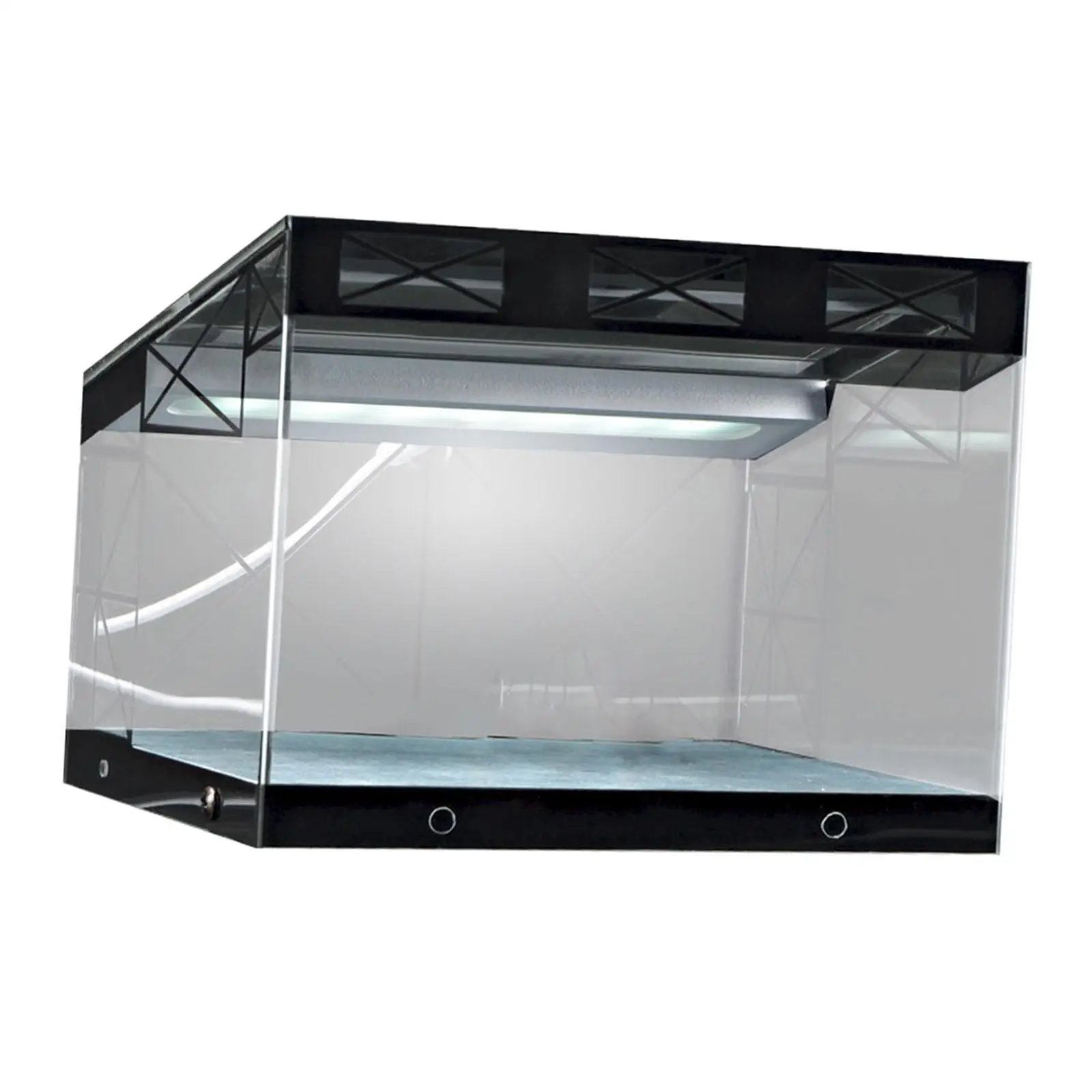 

1:64 Scale Diecast Vehicle Model Display Case with Lights Diecast Car Garage