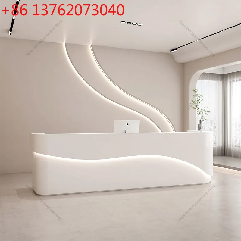 

Современная стойка кассира для салона красоты, простая стойка для магазина одежды, стойка ресепшн для художественных студий и компаний, креативная офисная мебель