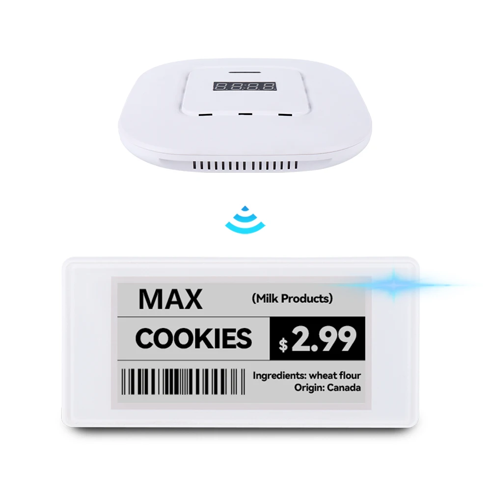 Electronic Shelf Label ESL System E Ink Digital Price Tag Epaper Demo Kit for Supermarket 2.4GHz Wireless Display