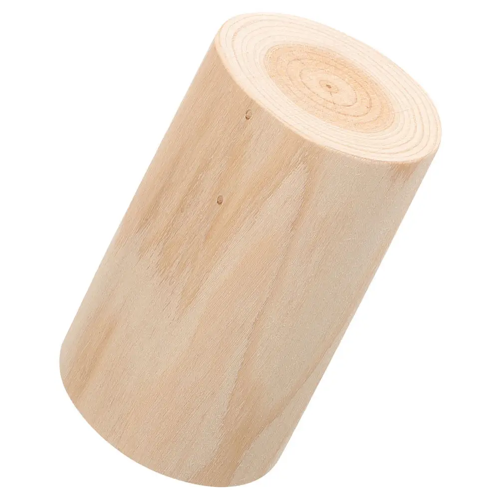 Wooden Stump Holder Rustic Natural Wood Pile Tea Light Stand for Wedding Party Home Decor Living Room Office Bedroom