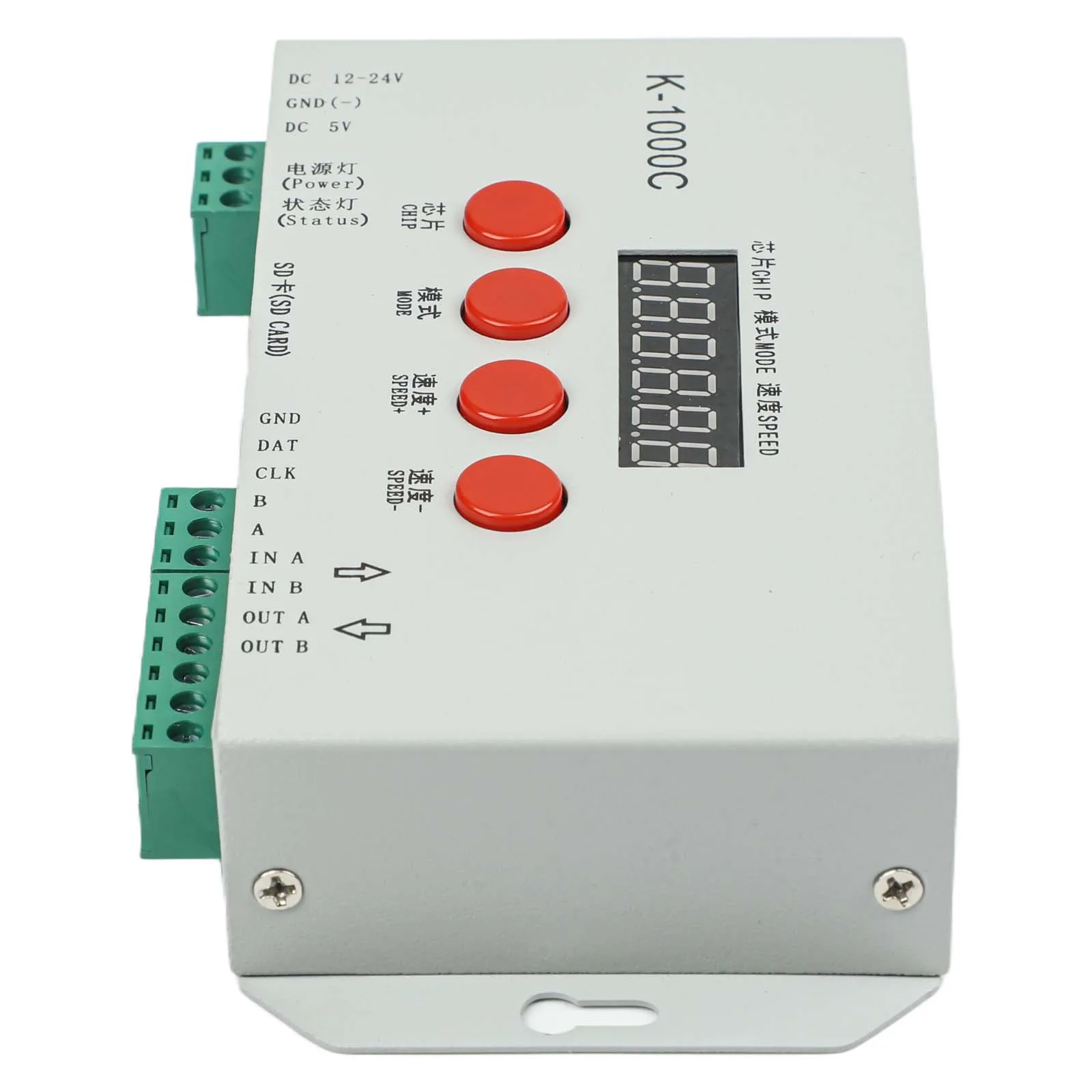 K-1000C Programmable LED Strip Controller For WS2812B WS2811 APA102C For Smart IC Pixel Light Panel Module With LEDEDIT Software