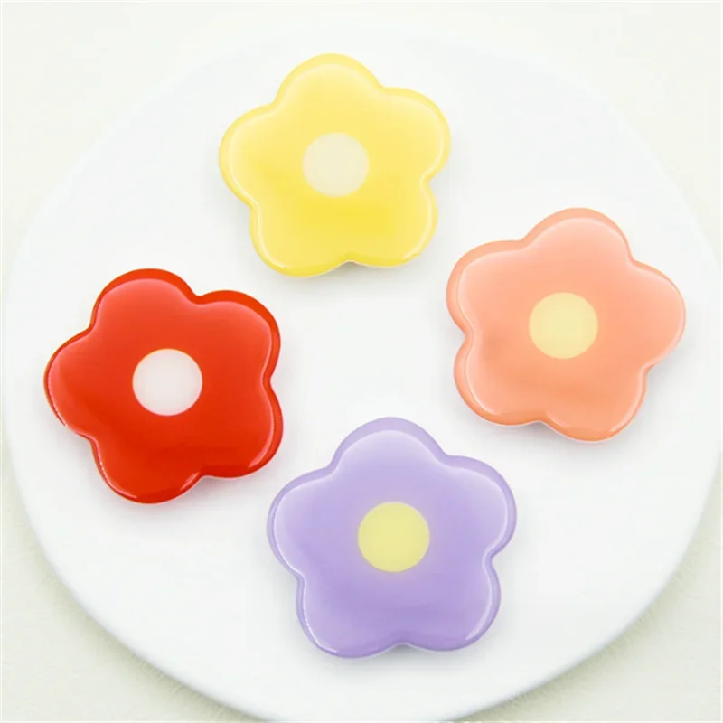 حامل هاتف محمول قابل للتوسيع متعدد الألوان على شكل زهرة، حامل كوري قابل للطي، مقبس توك، ملحقات دعامة البنصر