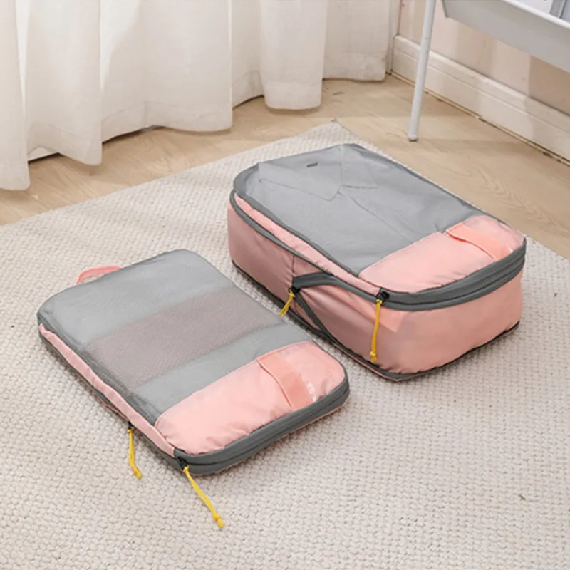 6 Piece Luggage Compression Packing Travel Organizer Bags for Travel Essentials Expandable Luggage Organizer Bags Pack Light