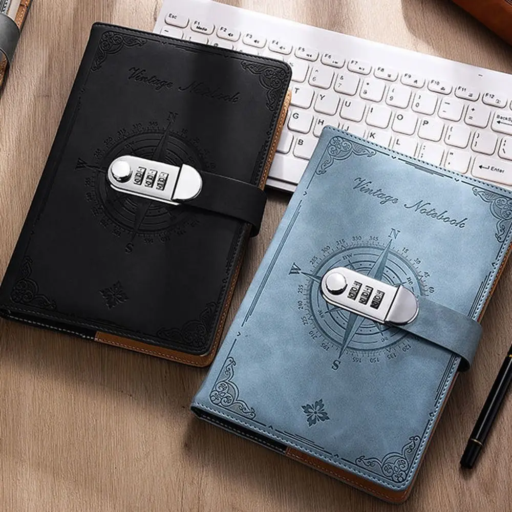 200-Page Password Notebook Stationery Protecting Secrets A5 Notebook With Lock Smooth Writing Stain Resistant Travelers Journal