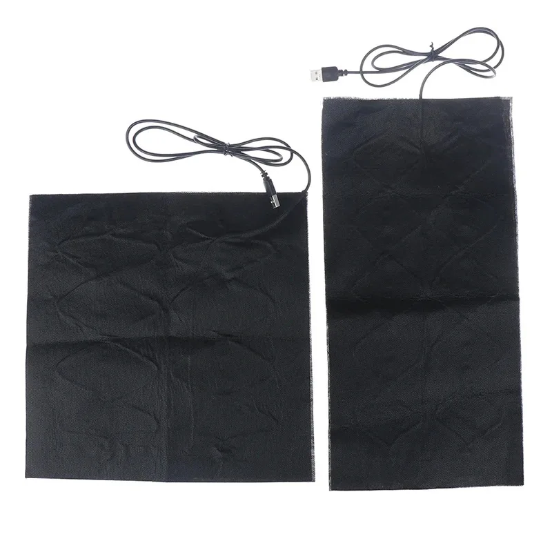 Far Infrared USB Heater, Carbon Fiber Electric Heating Pad for Waist & Knee, Multi-Size 10x20cm 30x30cm