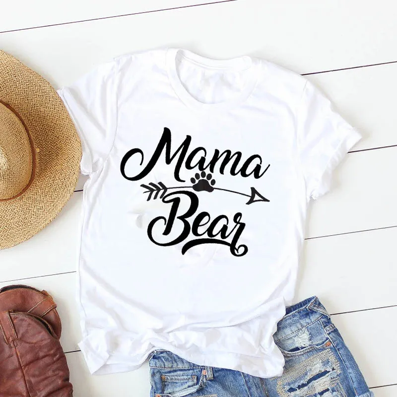T Shirt Women Dinosaur Flower Plus Size 4XL Mama Summer Nice Camisa Mujer Top Graphic Mother Women Print Tshirt Tees T-shirt