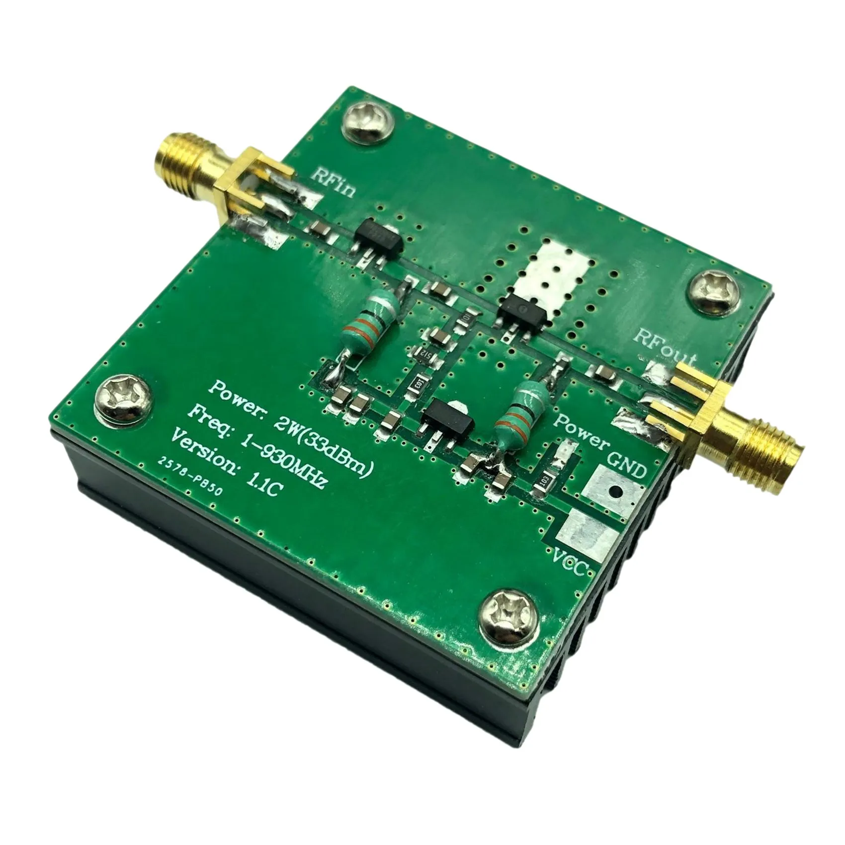 

Trending Radio Transmission FM HF 1--930MHz 2.0W 2W RF Broadband Power Amplifier Module