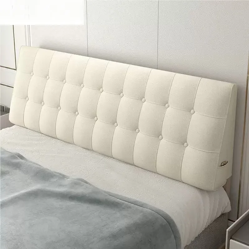  Tatami Self-Adhesive Bedside Pillow Soft Backrest Pad Bedroom Decorative Cushion Non-Removable Cover Support