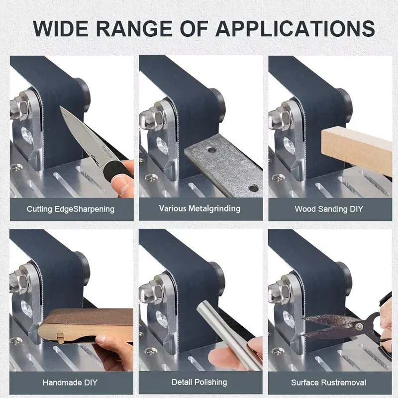 533x30mm Electric Mini Belt Sander Multi-Function Micro Grinding Machine Benchtop Stand DIY Home Knife Sharpening Tool