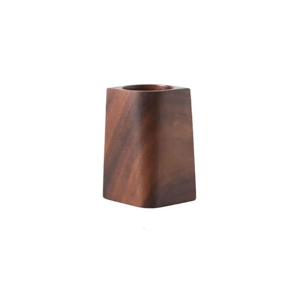 Vintage Walnut Wood Pen Holder Large-capacity Makeup Brush Holder Storage Pencil Box Multifunctional Portable