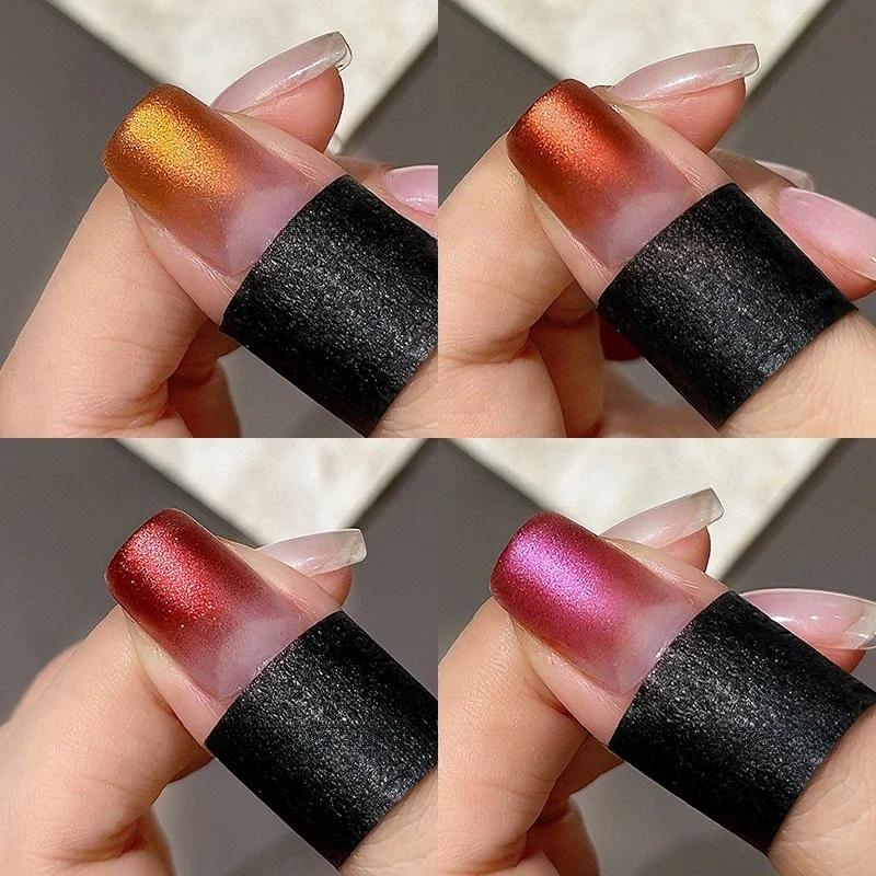 4Colors Red Gilding Gel Fast Pat Gradient Painting Powder Blusher Design Soak Off UV LED Nail Gel Polish Manicure Products