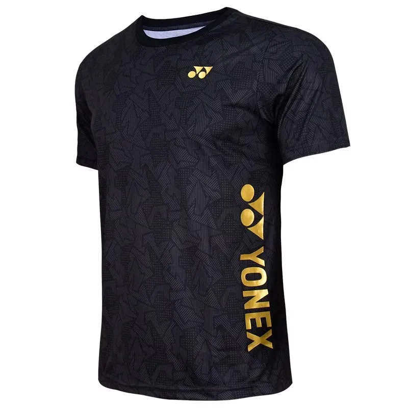 YONEX 2024 جيرسي رياضي جديد، جيرسي سريع الجفاف، طقم تي شيرت للتدريب بأكمام قصيرة، نفس الرجال