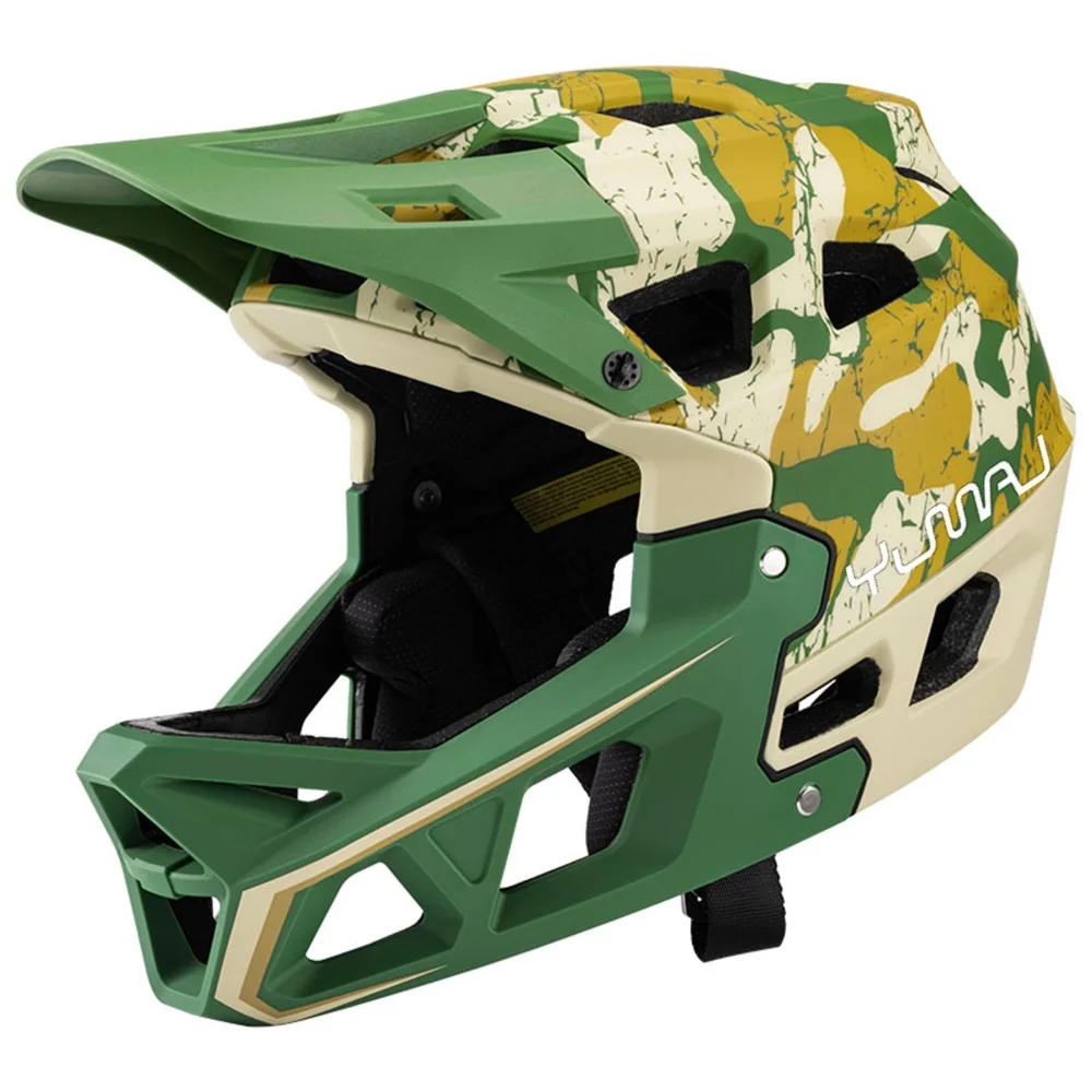 

YUMAJ новый велосипедный профессиональный полный шлем для скоростного спуска, внедорожный горный велосипедный многозащитный ударопрочный шлем 68