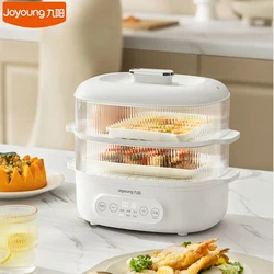 Joyoung Electric Steamer 600W Rapid Heating Kitchen Steamer Double Layers 5.6L For Fish Stuffed Bun Cake GE550