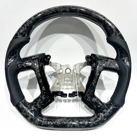 Custom Forged Carbon Fiber Steering Wheel, Easy Installation, Perfect Fit for Chevrolet Silverado