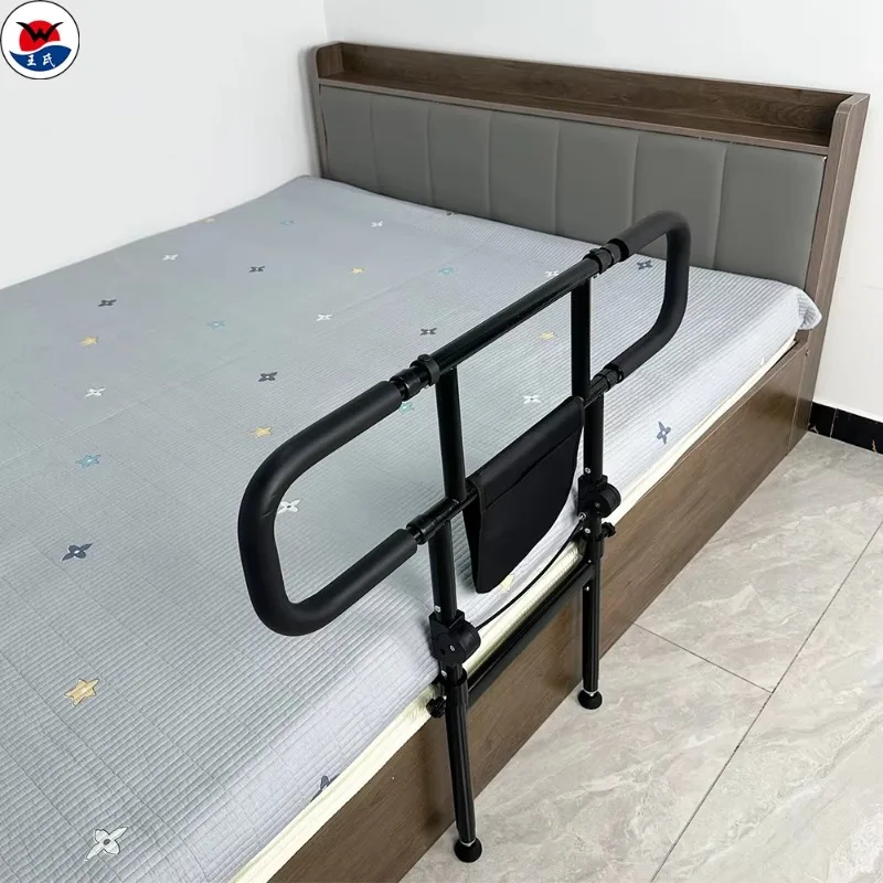 مقبض السكك الحديدية المساعدة للسرير الطبي القابل للتعديل، درابزين بجانب السرير، قضبان السرير لكبار السن والكبار