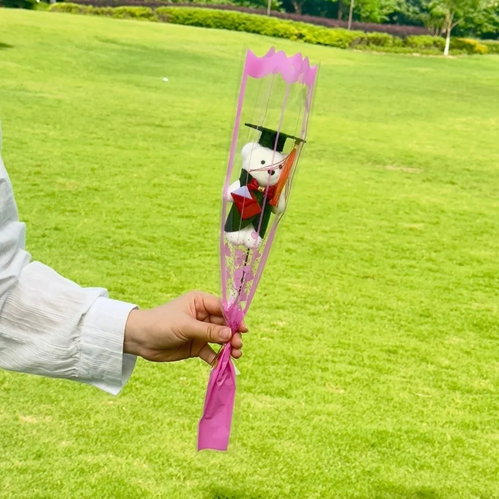 New 45cm Graduation Bear Bouquet Dr.Bear Plush Toy Cartoon Bear Bouquet Decoration Bear Animal Bouquet Graduation Ceremony