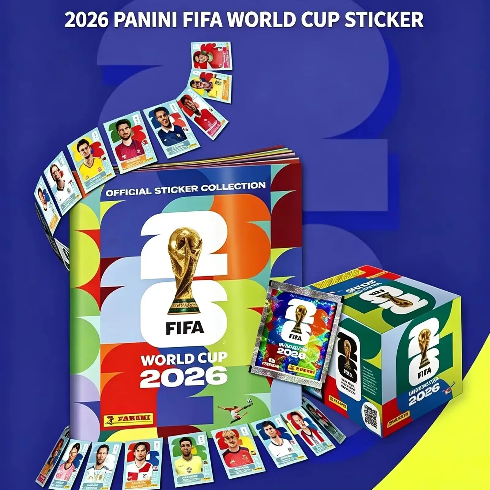 Hot Panini Stickers Gift for 2026 FIFA World Cup International Version Rare Collection Football Fan Souvenir Present in Good Qua