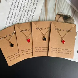 Statement Pork Design Pendant Necklace Small Square Heart Fashion Choker Necklace Gift for Friend Popular Neck Jewelry