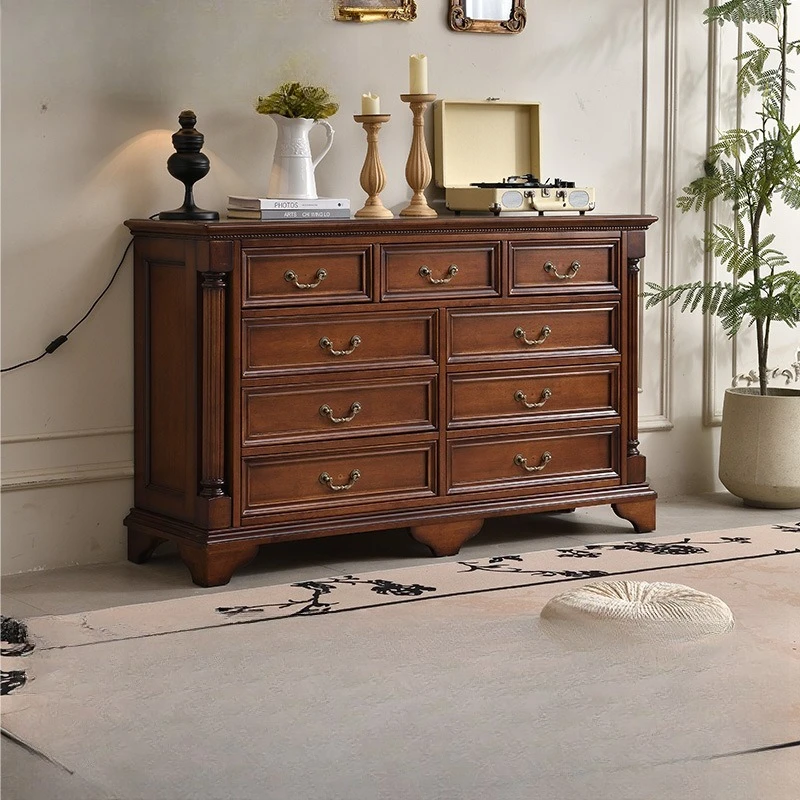 

Solid wood chest of drawers Bedroom seven chest of drawers Storage