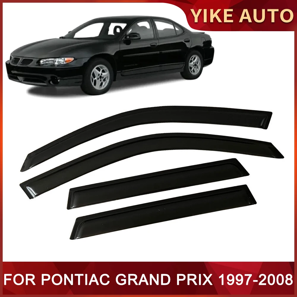 

Оконный козырек для PONTIAC GRAND PRIX 1997-2008, дверной козырек с защитой от ветра, солнца, дождя, боковые окна, ветровые дефлекторы для авто