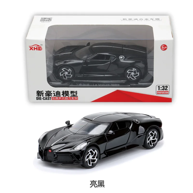 

Масштабная модель спортивного автомобиля Bugatti 1:32 из сплава, украшение для интерьера, настольный декор, игрушка для мальчика, небольшой подарок