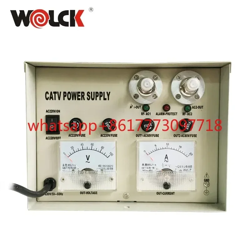 Power Supply Outdoor Amplifier Modulator 220V 60V RF Outputs