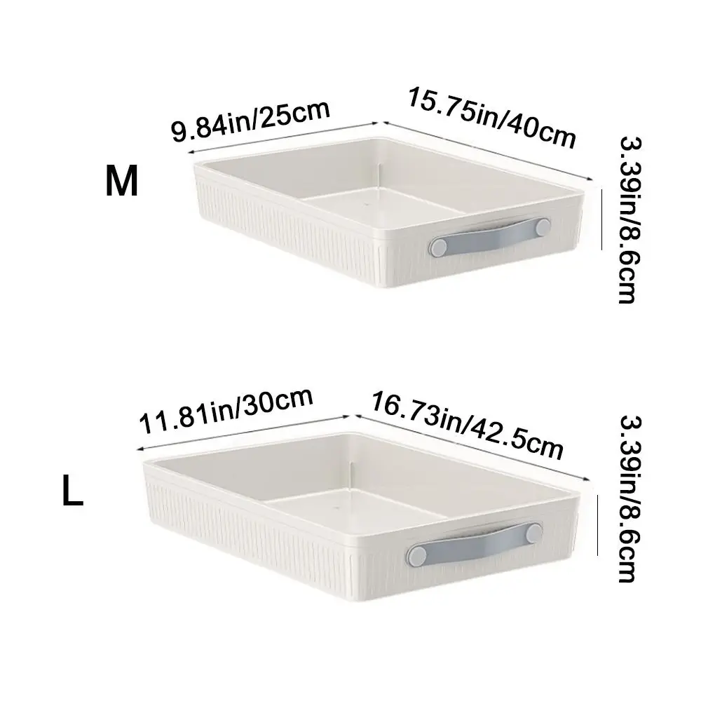 Tiroir de cuisine en plastique, support de rangement de grande capacité, pots à épices antidérapants, support de rangement avec Rails coulissants avec poignée