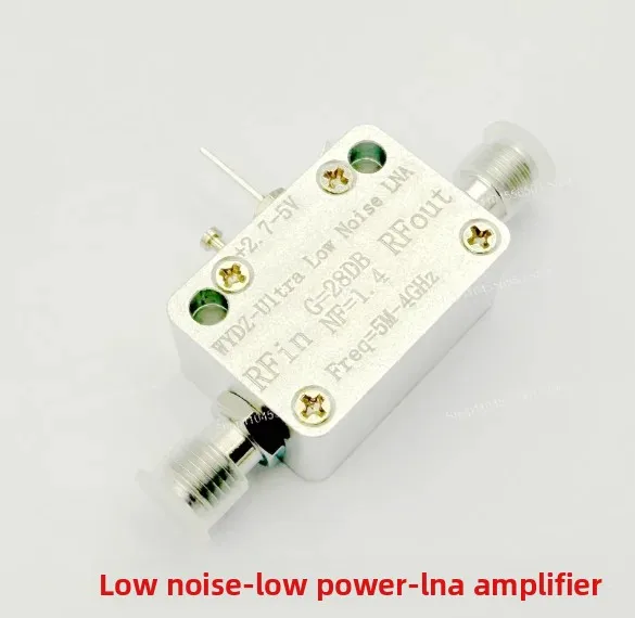 Ultra Low Noise Amplifier 5M-4GHz 28dB Gain NF=1.4dB, Low Power Wideband RF LNA for Communication & Test Equipment
