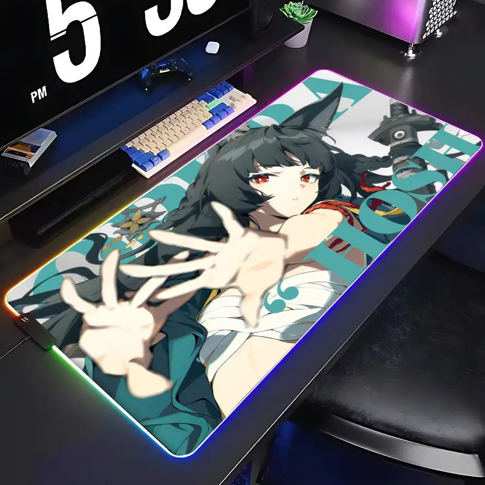 Zenless Zone Zero Gaming Mouse Pad Keyboard Cover Desk-mat Colorful Surface Multi-size World Computer Gamer