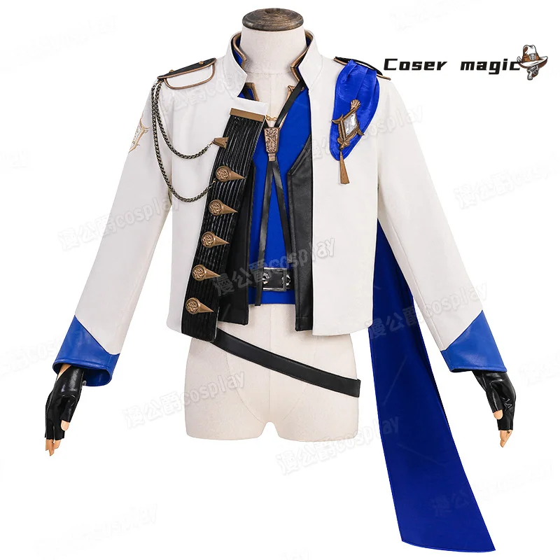 Final Fantasy XIV Lucian Prince's Attire Cosplay Costume Butler Prince's Jacket Uniform Halloween Carnival Party Clothing
