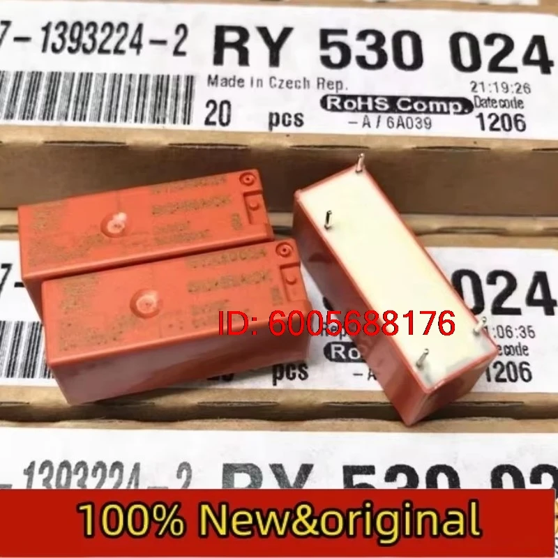 5pcs New Relays Ry530024 24V 8A 250VAC AC Relay Module for Electronic Projects - 24 Volt 8 Ampere 250 Volt AC Rating