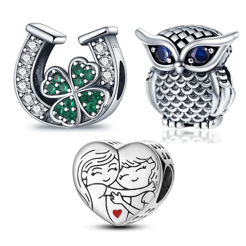 

G of T 925 Sterling Silver Charms Beads Fit Brand Original Bracelets DIY Woman Jewelry Making