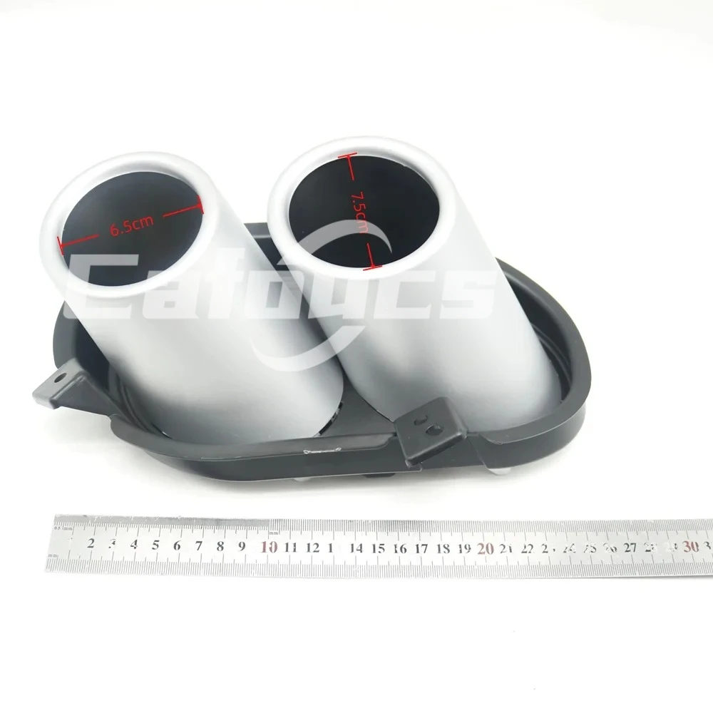 Exhaust Tip Covers Rear Bumper Tailpipe Nozzle Tuning Muffler Pipes Decorate Trim For Geely Coolray SX11-AD Restyling 2023-2025 view 5