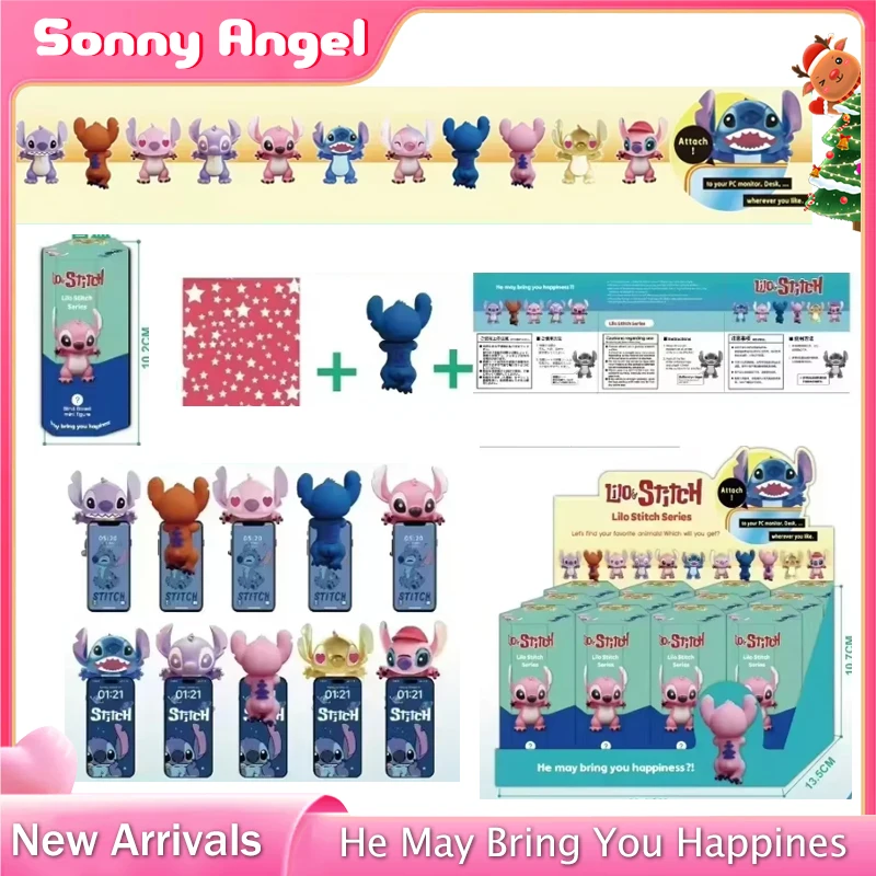 Stitch Sonny Angel Blind Box Surprise Party Angel Mysterious Cute Anime Figures Christmas Model Gifts Kids Birthday Toys Gift