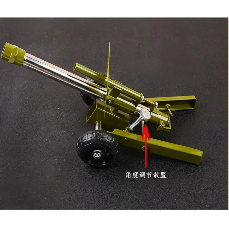 Authentic Battlefield Cannon Replica Premium Zinc Alloy Military Decor Functional Firecracker Launching view 6