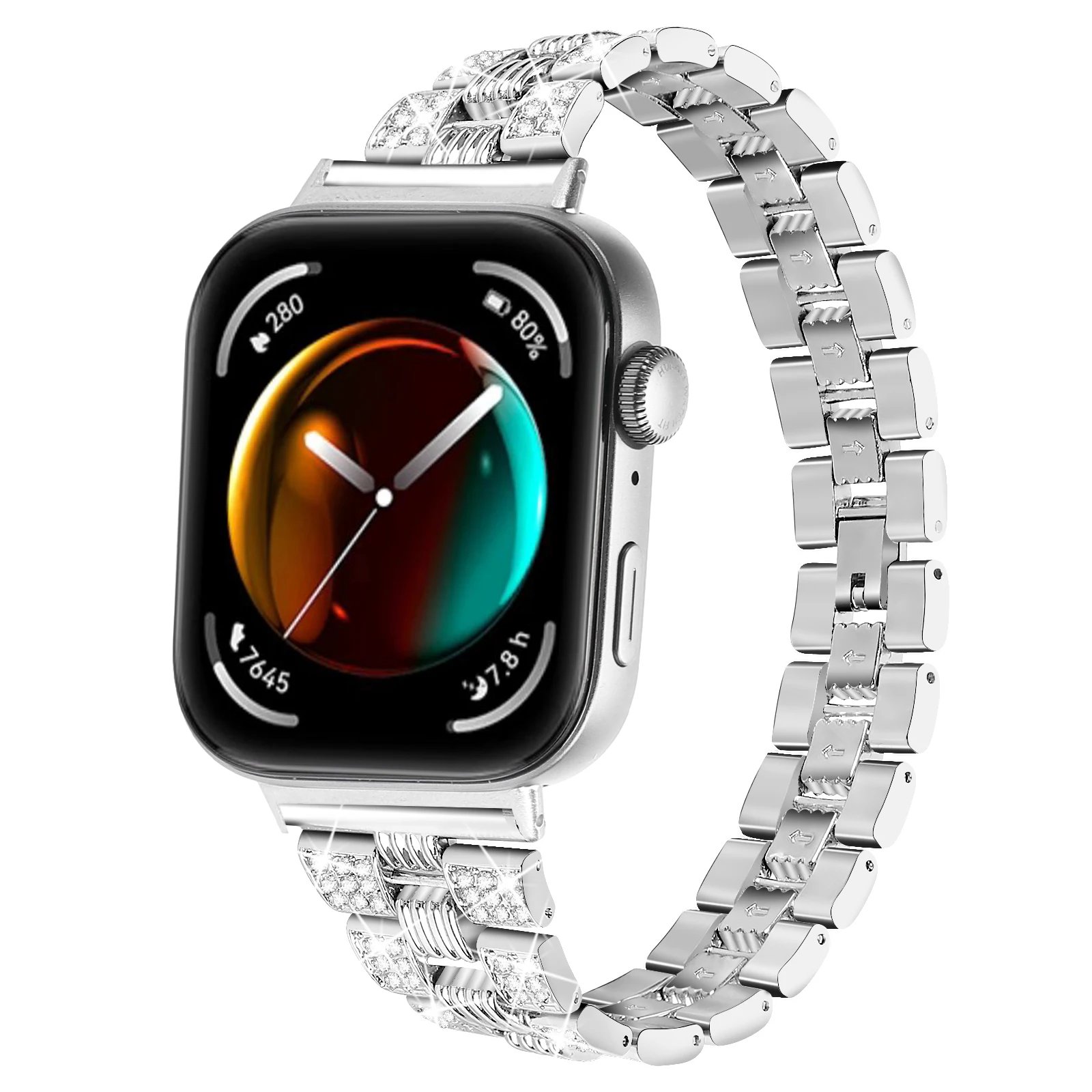 Stainless Steel band for Huawei Watch Fit 3 Strap Diamond Thread Metal Bracelet band for Huawei fit 3 Smart Watch Accessories