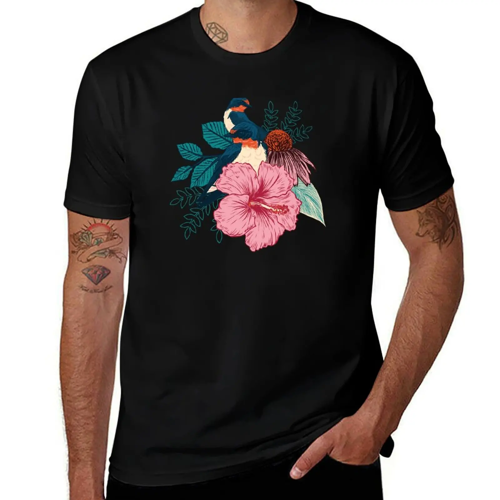 Barn Swallows T-Shirt t shirts for man cotton funny T-Shirt